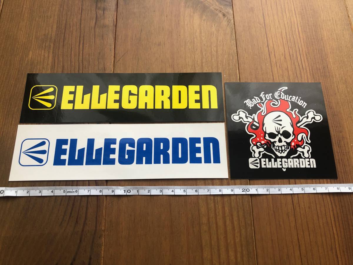 匿名配送 ELLEGARDEN 歴代 ステッカー セット 未開封 ELLEGARDEN ロゴステッカー 3枚セット - メルカリ