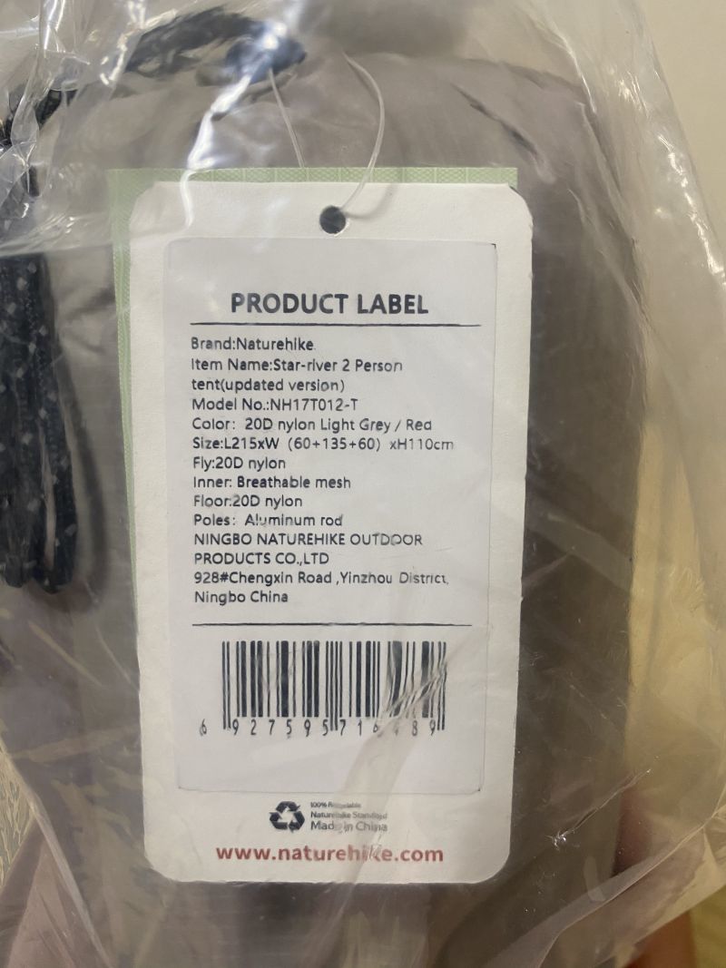 新品 新品未使用 Naturehike ネイチャーハイク Star River 2人用テント グレー Pu4000 d防水シリカゲル生地 Nh17t012 T の落札情報詳細 ヤフオク落札価格情報 オークフリー スマートフォン版