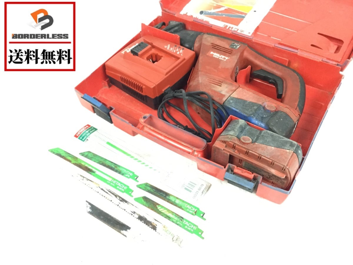 HILTI ヒルティ WSR 650-A 充電式 レシプロソー 切断機 動作良好 HILTI 充電式レシプロソー WSR650-A ヒルティ電池２個 セーバーソー