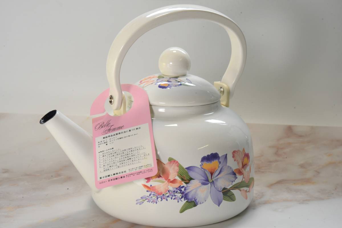 新品 昭和レトロ 富士琺瑯 花柄の可愛い2 3ｌケトル Hk 2 3k ハニーウェアベルファムシリーズ ホーローケトル やかん 未使用長期保管品 の落札情報詳細 ヤフオク落札価格情報 オークフリー スマートフォン版
