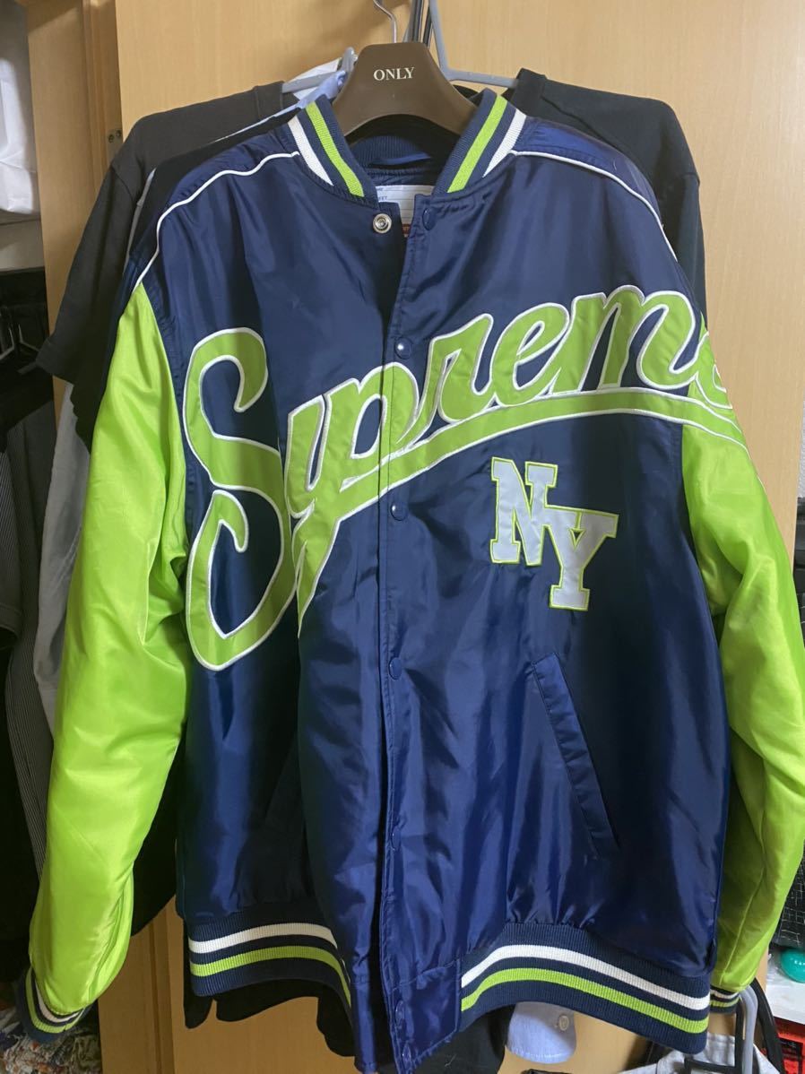 SUPREME CONTRAST SCRIPT VARSITY JACKET BLACK MEDIUM MINT | eBay Supreme Contrast Script Varsity Jacket M