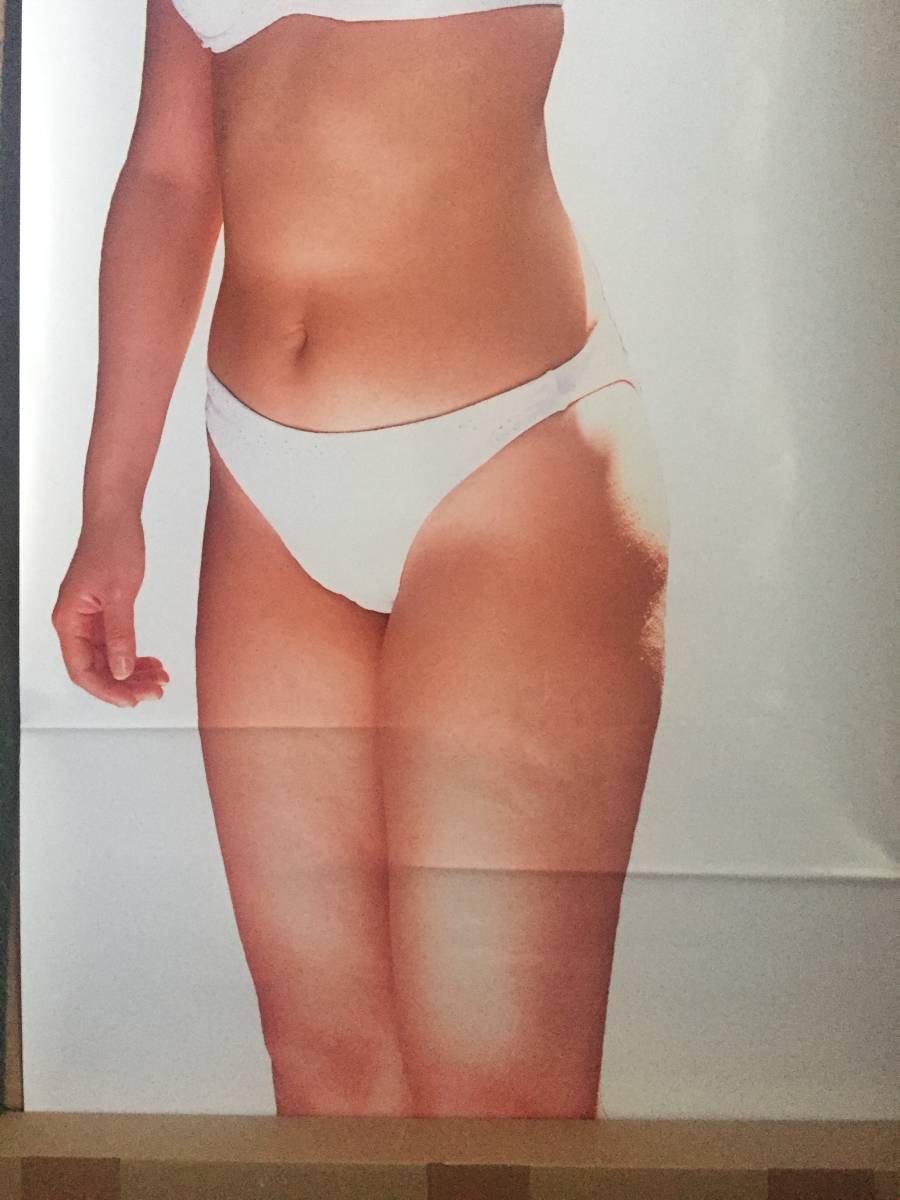 ジャンク品 井上和香 等身大ポスター ワカパイが自前の（？）白下着で