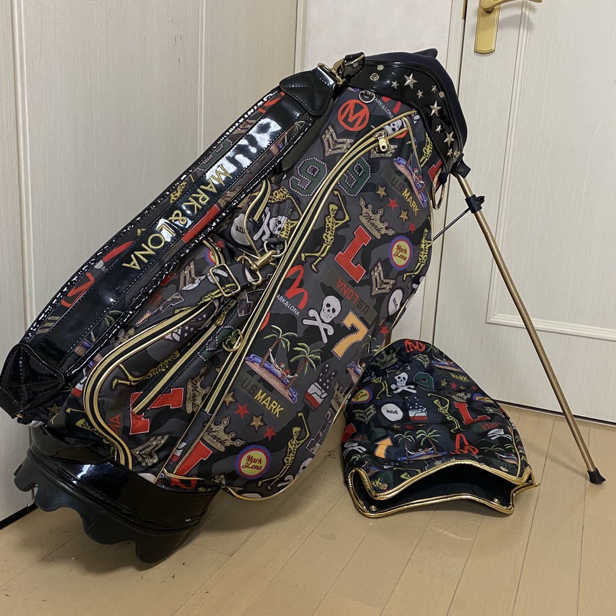 完売品】希少品マークアンドロナ2way バッグ総柄