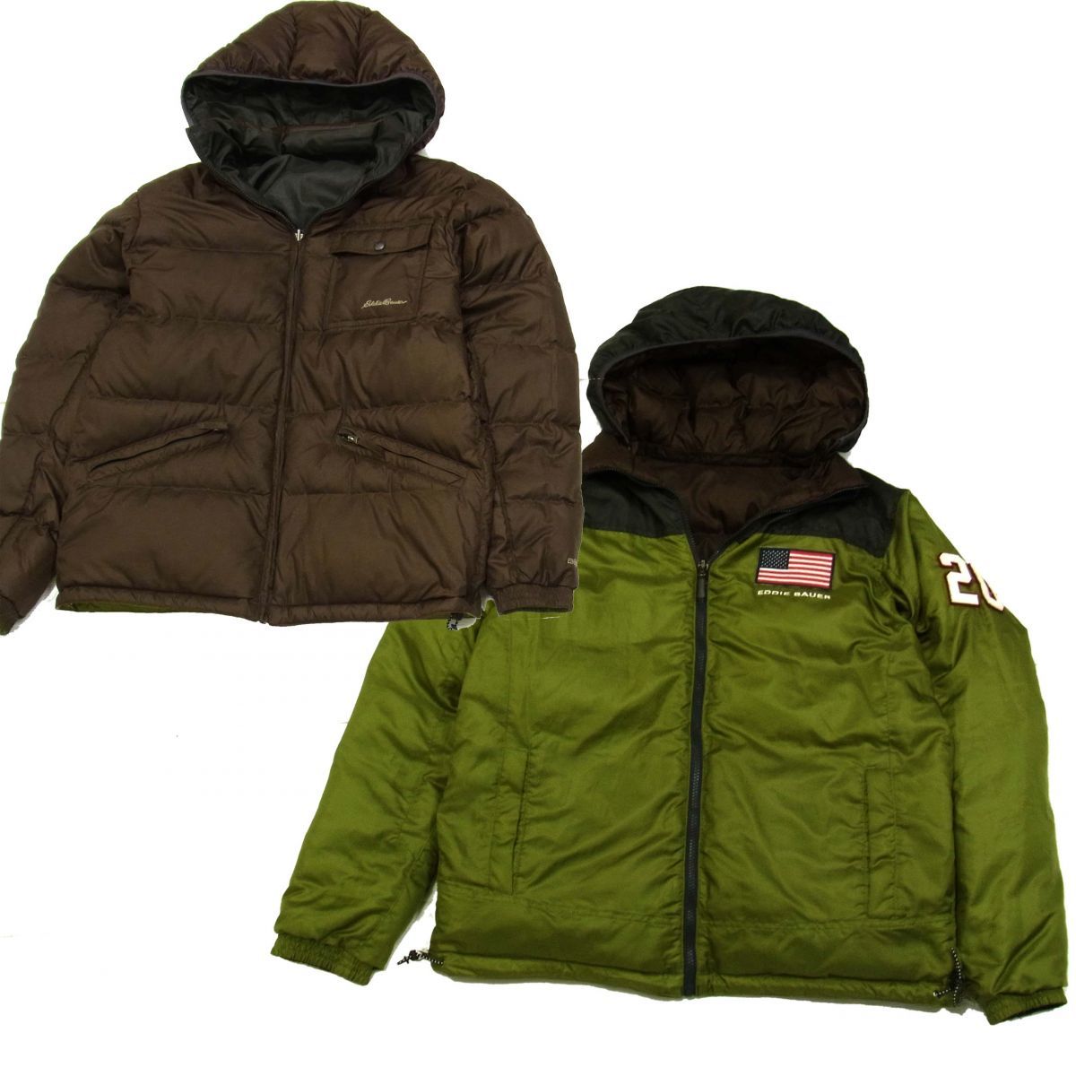 1円 エディーバウアー ダウンジャケット リバーシブル Eddiebauer メンズ 防寒 フード取り外し可能 冬物 アウター ジップジャケット の落札情報詳細 ヤフオク落札価格情報 オークフリー スマートフォン版