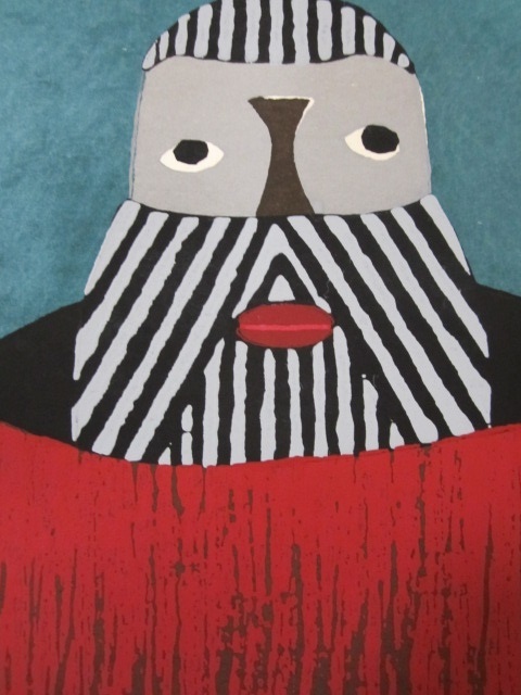 畦地梅太郎 版画 額装 「峠を越えて」1978年 作者サイン入り 【公式通販】