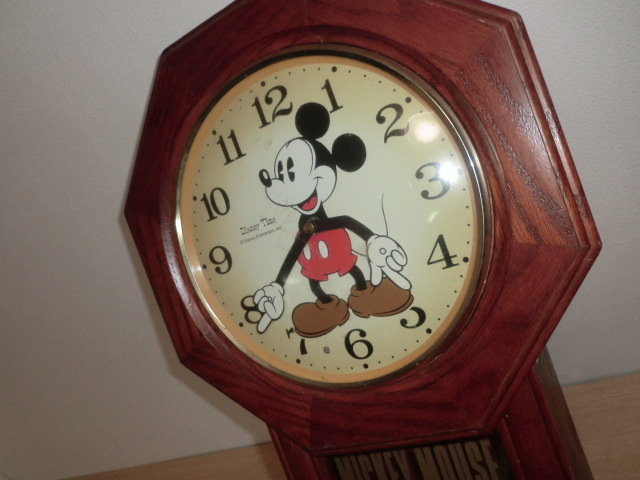 時計OK ジャンク品 ミッキーマウス MICKEY MOUSE 振り子時計 Disney