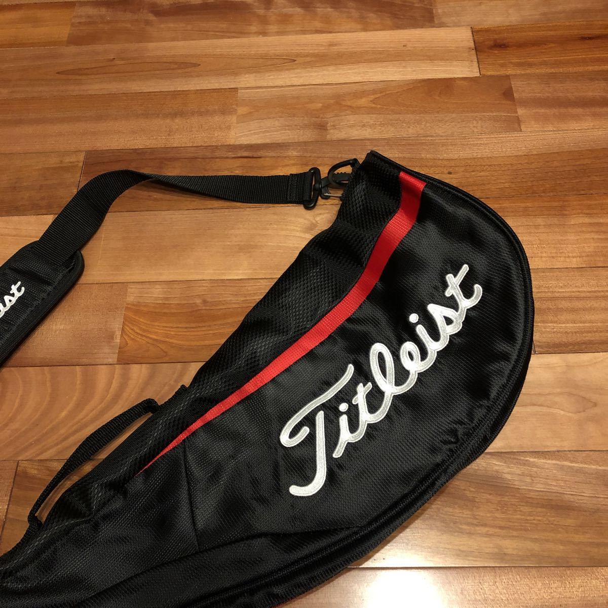 Titleist ゴルフ クラブケース ブラック　キャディバック　練習用バック タイトリスト TITLEIST クラブケース ゴルフクラブケース ゴルフバッグ
