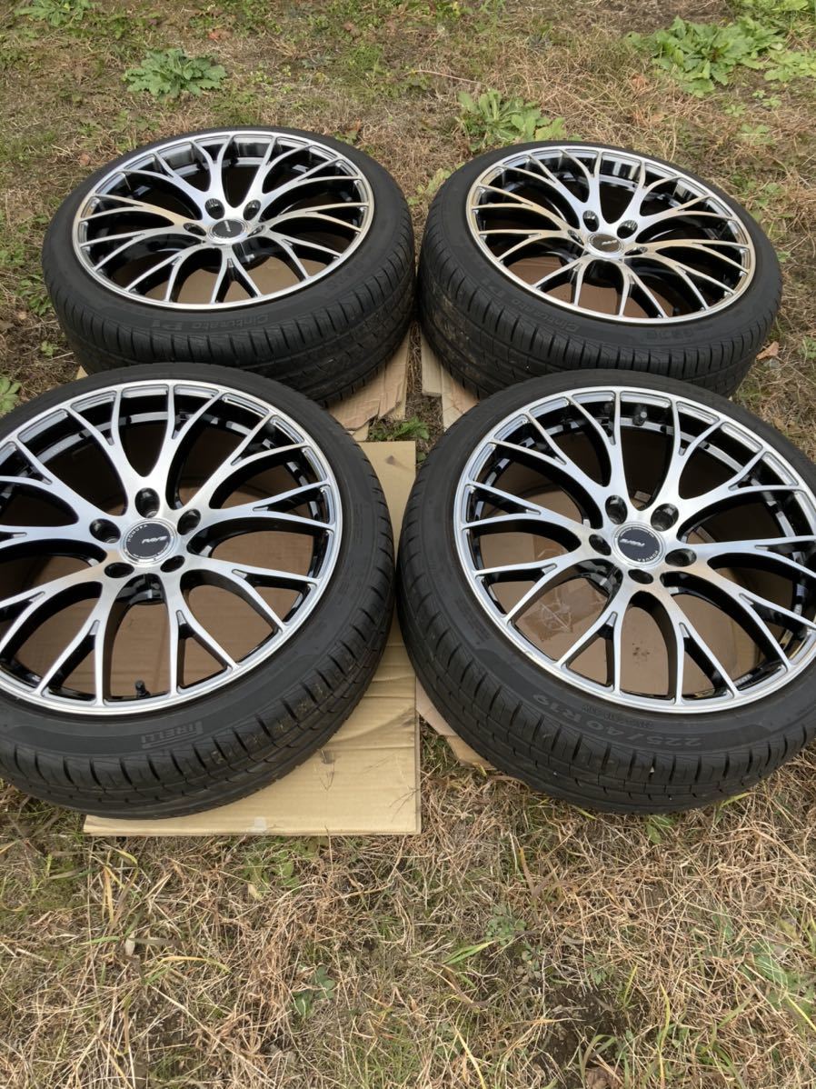 美品 RAYS HOMURA レイズ ホムラ 2×10 19インチ 8.5J +45 5穴 PCD114.3
