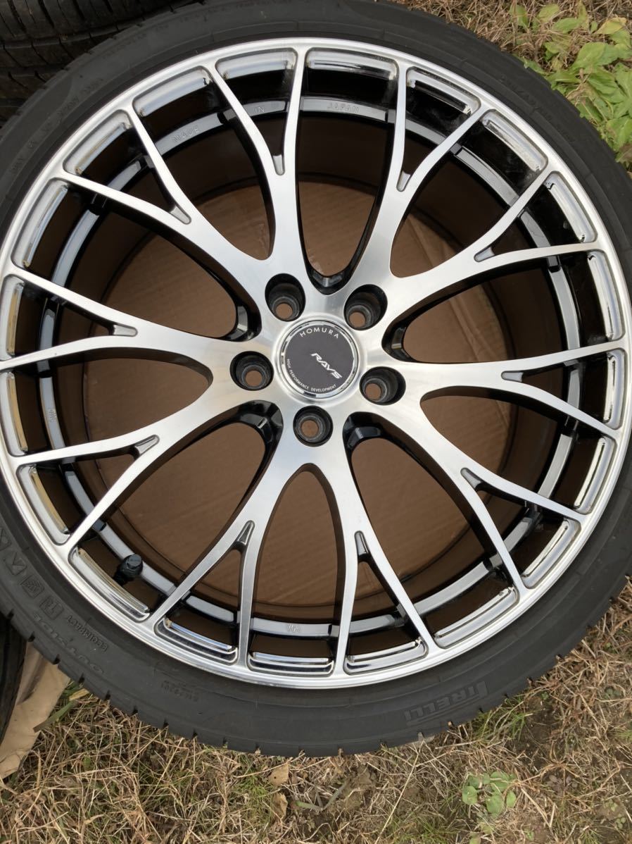 美品 RAYS HOMURA レイズ ホムラ 2×10 19インチ 8.5J +45 5穴 PCD114.3