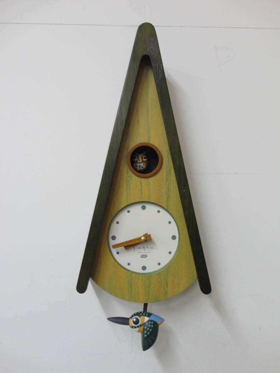 フクロウ振り子時計 ミケン時計