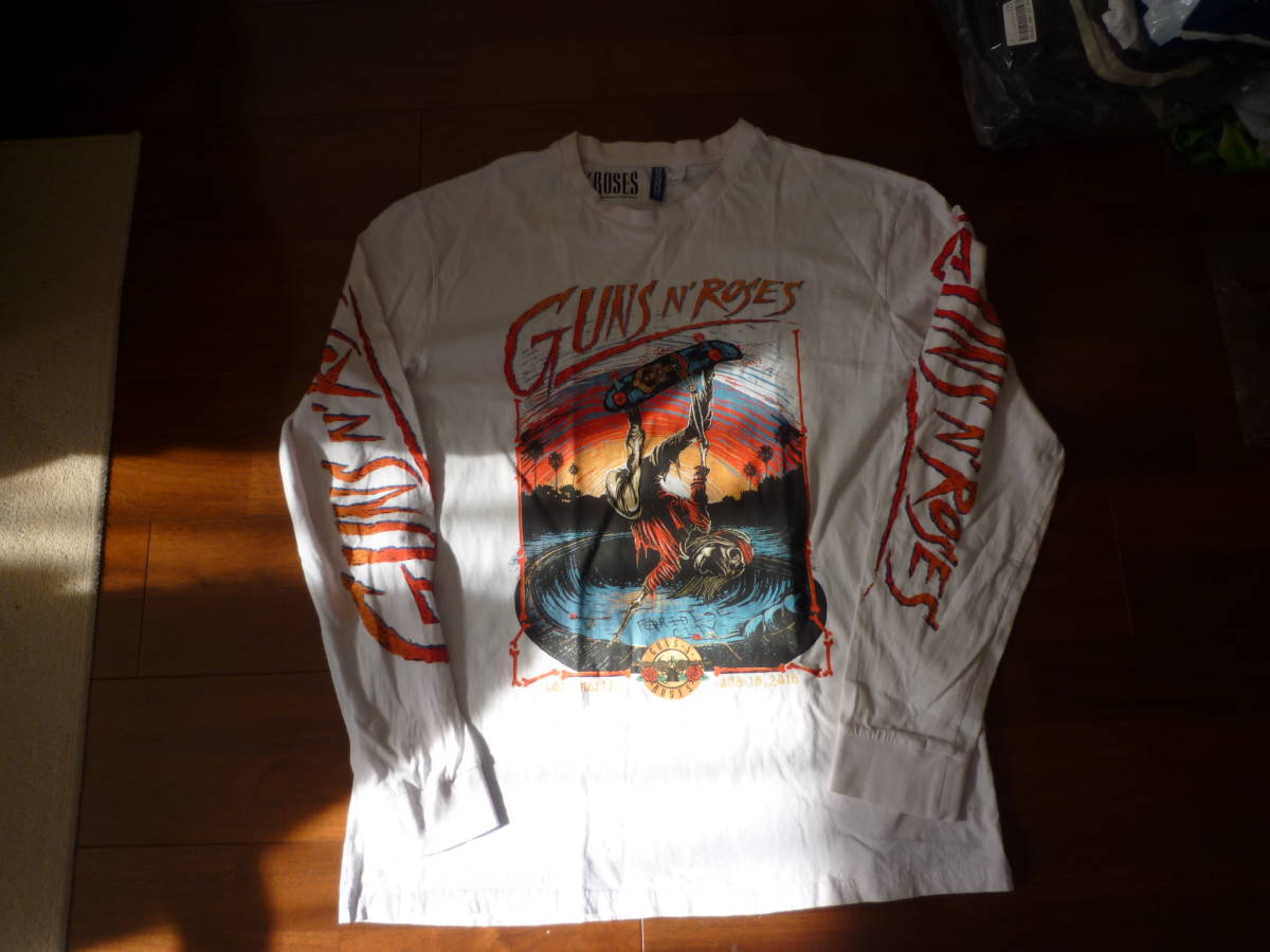 H M エイチアンドエム Guns N Roses ガンズアンドローゼズ ロンtバンドtシャツ 長袖tシャツ の落札情報詳細 ヤフオク落札価格情報 オークフリー スマートフォン版