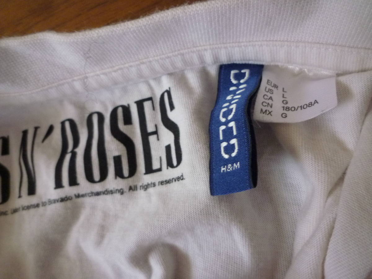 H M エイチアンドエム Guns N Roses ガンズアンドローゼズ ロンtバンドtシャツ 長袖tシャツ の落札情報詳細 ヤフオク落札価格情報 オークフリー スマートフォン版