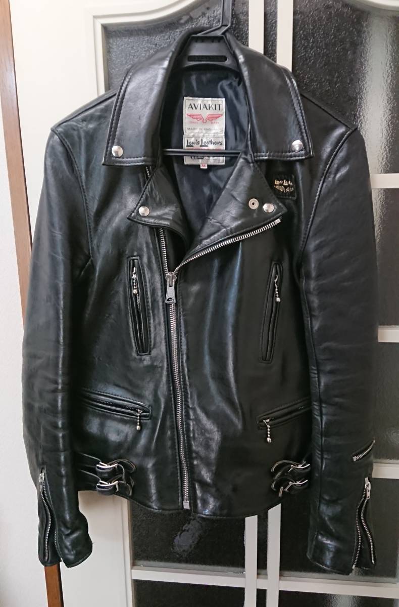 ルイスレザー60s後期〜70s初期スクエアパッチ 交換用ライトニングzip