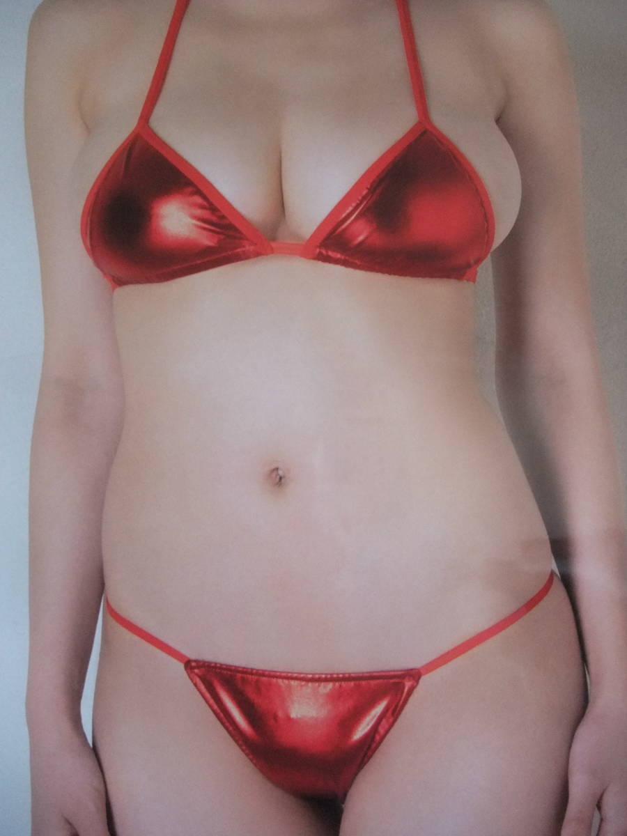 新品】岸明日香 等身大 ビキニ 赤 ポスター (約180×60㎝) アサ芸