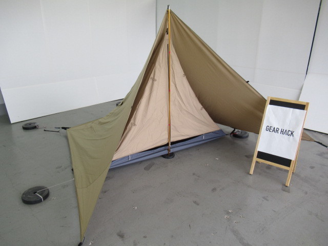 DOD チマキテント dod チマキテント tc素材 ワンポールテント サンド