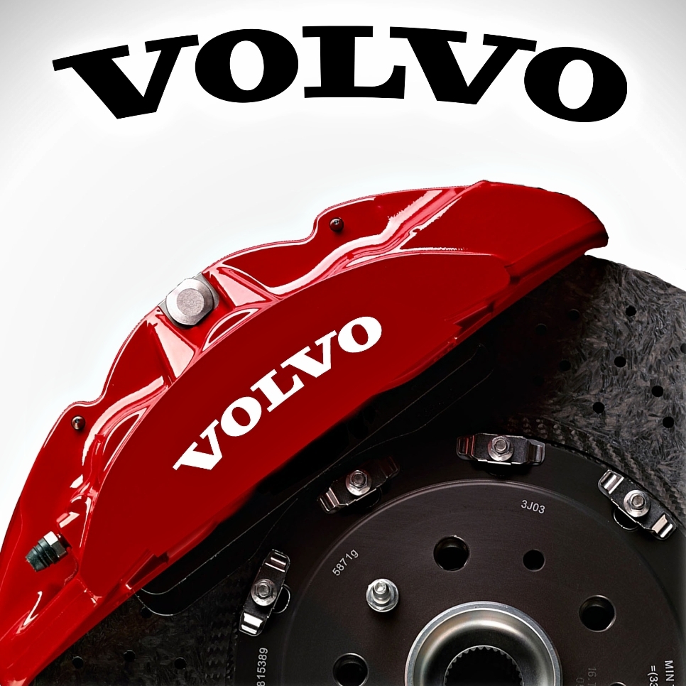 【新品】★VOLVO ブレーキキャリパー 耐熱 デカール ステッカー セット★ キャリパー ドレスアップ ボルボ V40 V50 V60