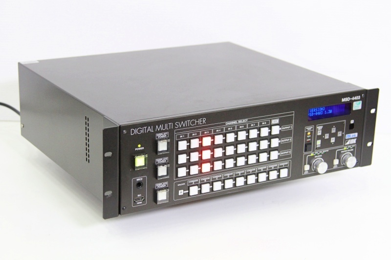 IDK デジタルマルチスイッチャー MSD-601 スキャンコンバータ IDK 9入力4出力 スキャンコンバータ内蔵 デジタルマルチスイッチャ