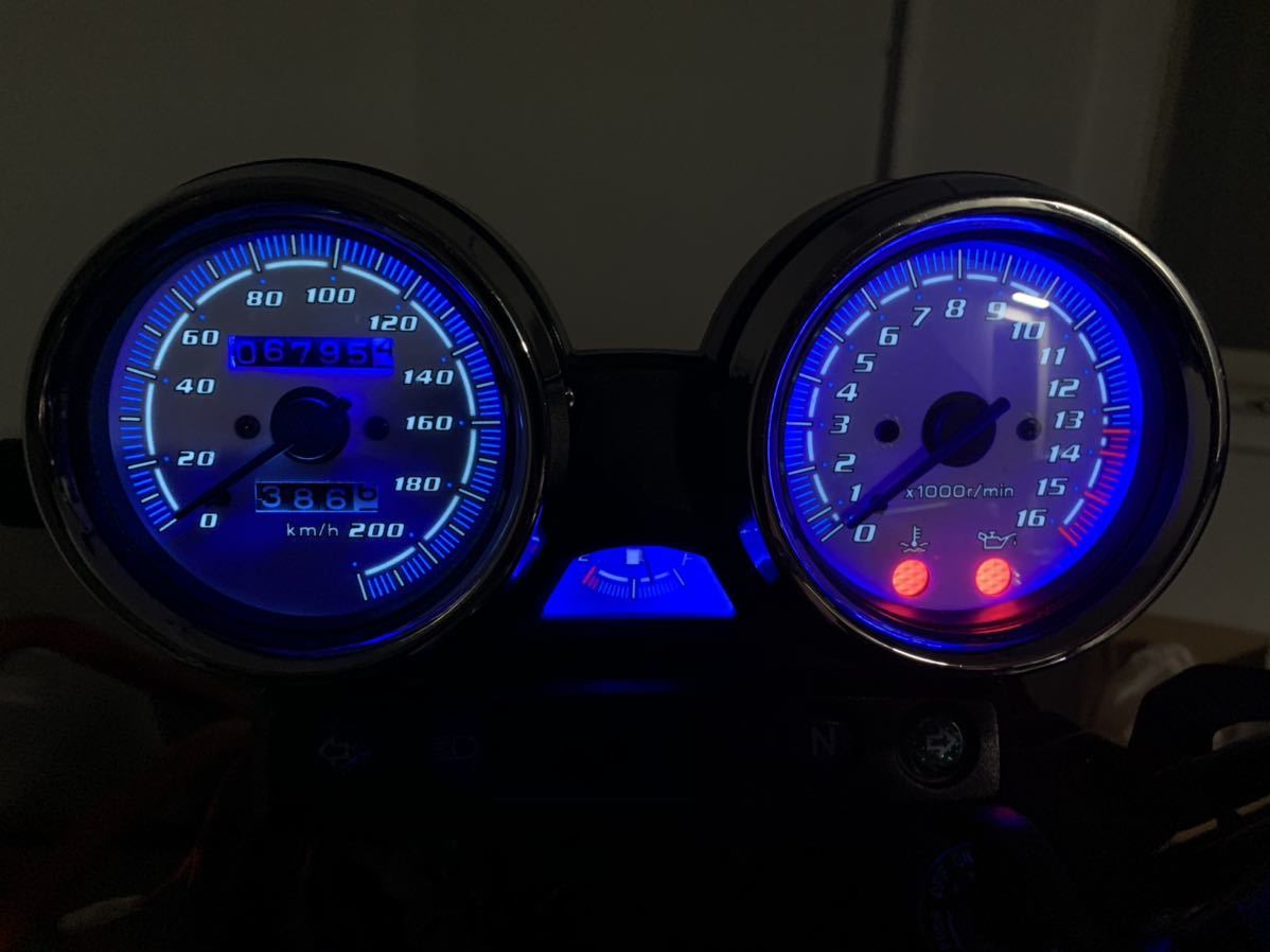 ZRX400 フルスケールメーター ELパネル付 ZRX1100 ZRX1200 ZRX400 フルスケールメーター ELパネル付 ZRX1100 ZRX1200