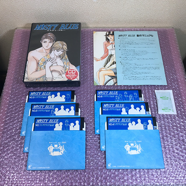PC88 ミスティブルー エニックス 作動確認済 箱/説明書あり MISTY BLUE 