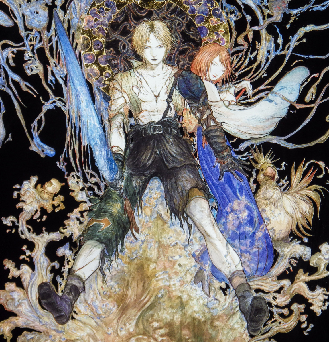 天野喜孝FINAL FANTASY Xアートミュージアム　ユウナ fy9 f-11 天野喜孝 ユウナ リュック パイン ファイナル