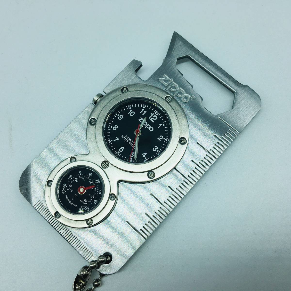 zippo ポパイ 時計 稼働中 。分解掃除済みR5.12 zippo ポパイ 時計