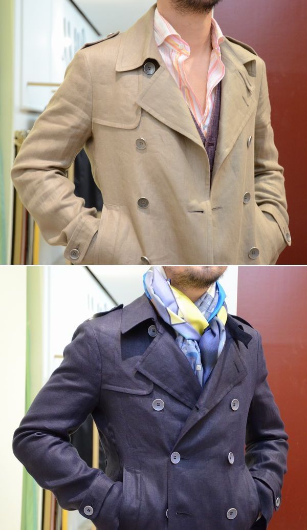 極美品 TAGLIATOREタリアトーレ リネントレンチコート JEREMY