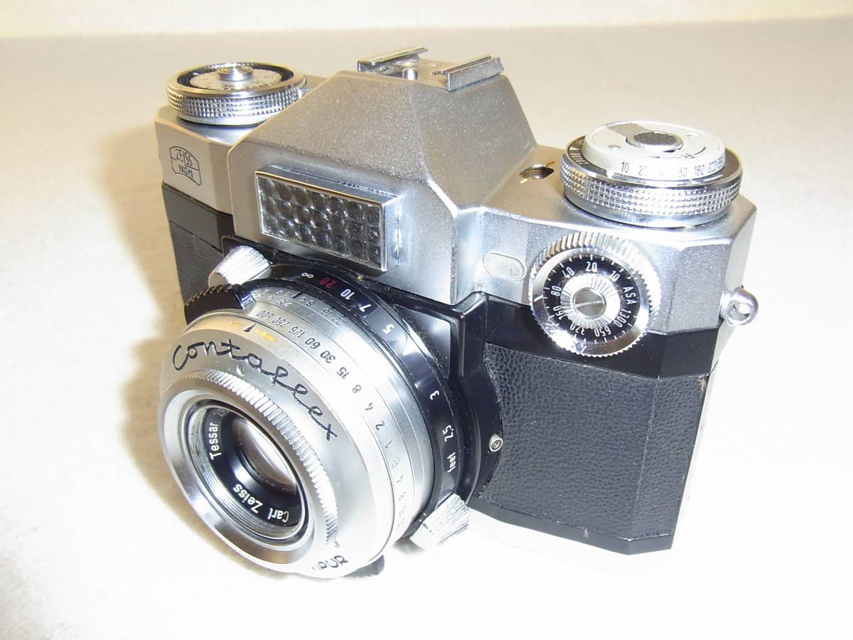 Zeiss Ikon Contaflex : appareil photo reflex vintage 35 mm avec objectif Tessar 50 mm f2.8 - France Zeiss Ikon Contaflex : appareil photo reflex vintage 35 mm avec objectif Tessar 50 mm f2.8 - France