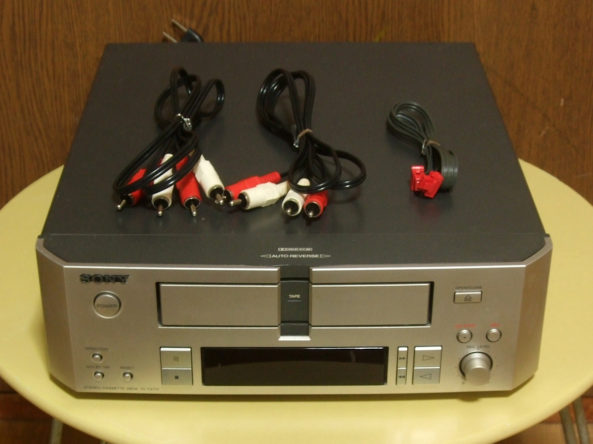 ソニー SONY カセットデッキ TC-TX717 完動品 - DHC-MD717 DHC-MD919用