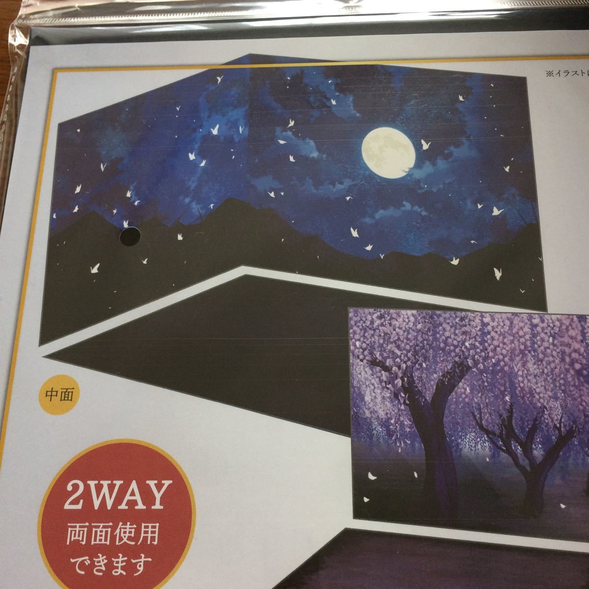 新品】ウッドクラフト 背景ボード モダニズム 藤の花 月夜 アクスタ