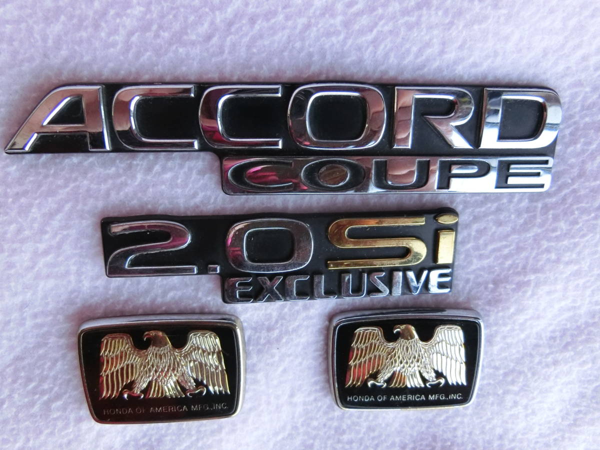 Honda Accord Coupe ホンダ アコード クーペ エンブレム ジャンク 中古取り外し品 4点 2 0si の落札情報詳細 ヤフオク落札価格情報 オークフリー Honda Accord Coupe ホンダ アコード クーペ エンブレム ジャンク 中古取り外し品 4点 2 0si の落札情報詳細 ヤフオク落札価格情報 オークフリー