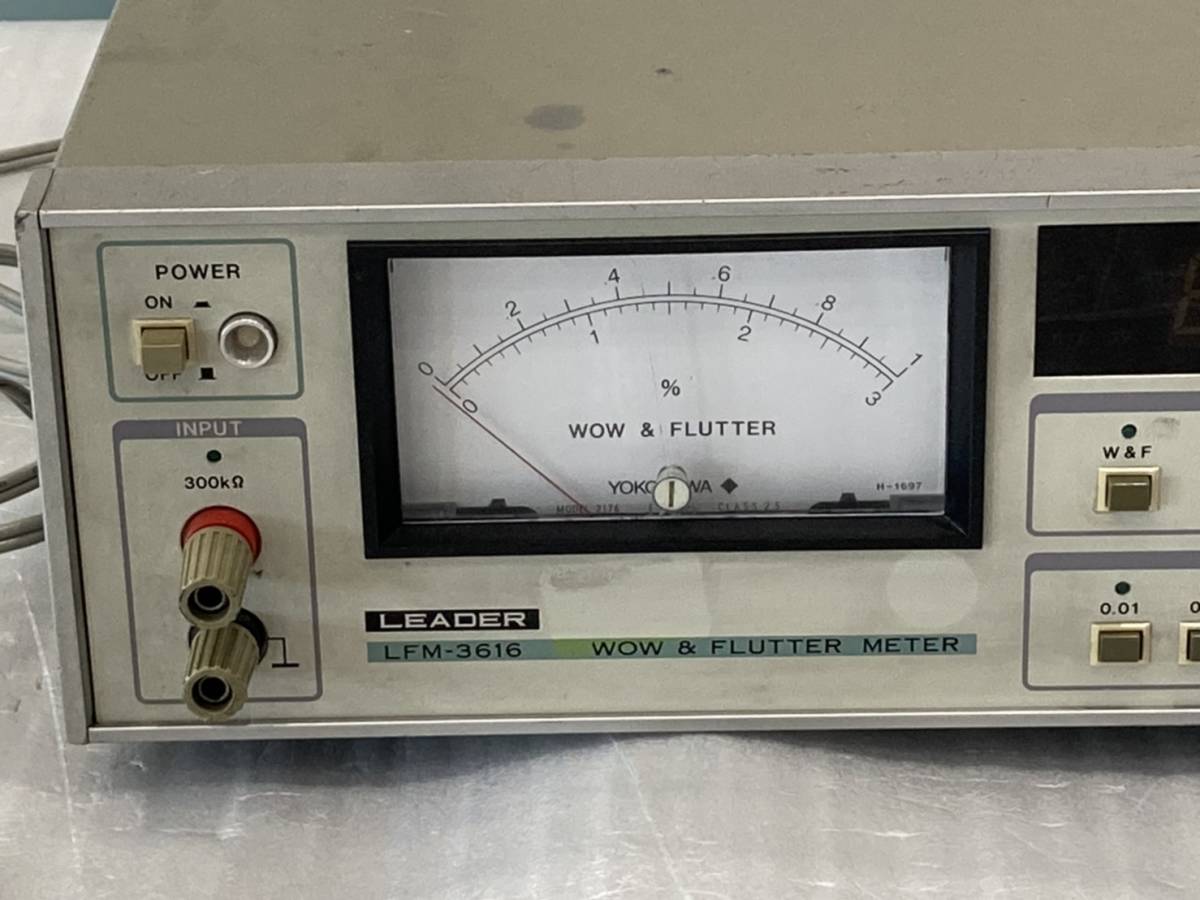 LEADER LFM-3616 WOW & Flutter Meter ジャンク品の落札情報詳細