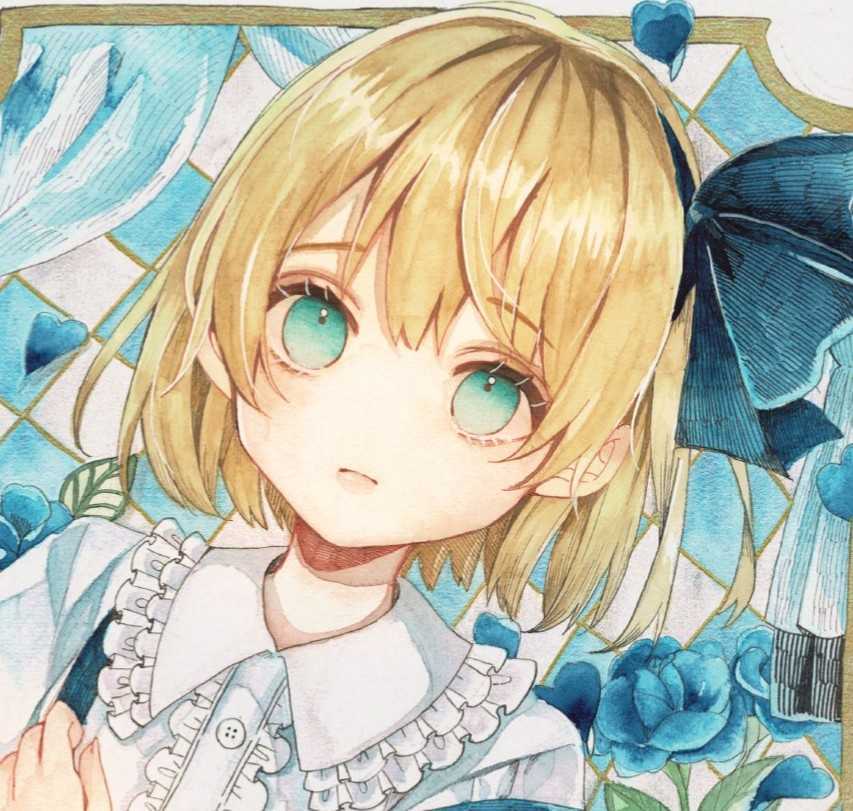 新品】同人手描きイラスト 東方Project【旧作アリス(ロリス)】 色紙