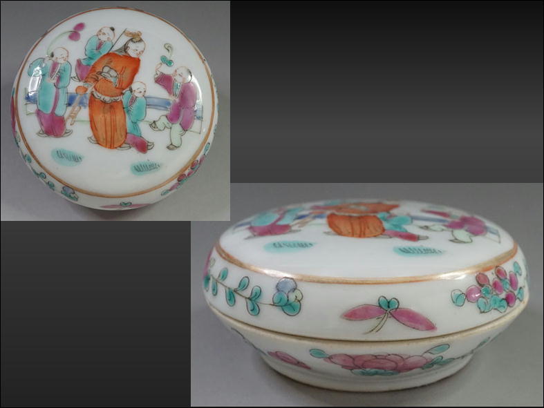 中国美術 粉彩 花瓶 唐子図 唐物 中国美術 粉彩 花瓶 唐子図 唐物