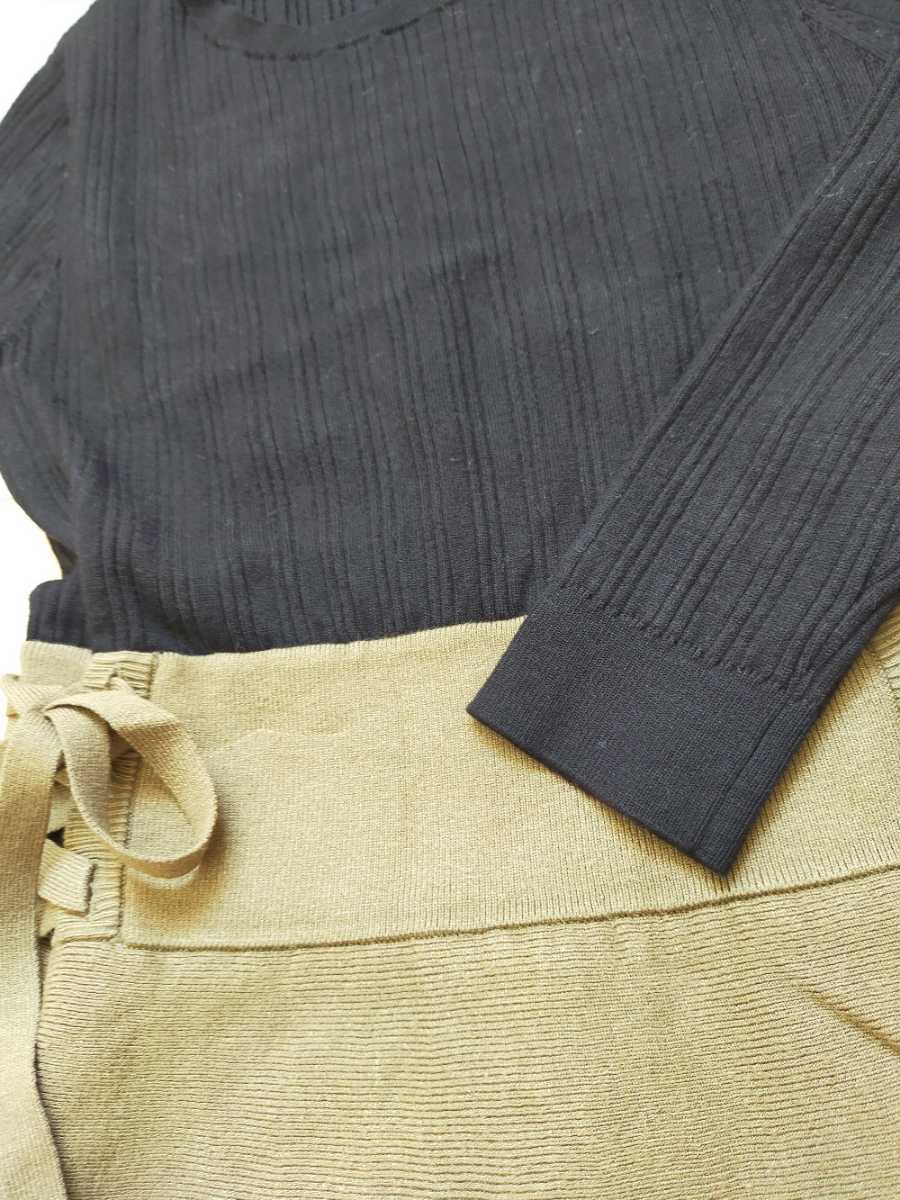 アプワイザーリッシェ サイドレースアップニットワンピース 美人綺麗め骨スト の落札情報詳細 ヤフオク落札価格情報 オークフリー