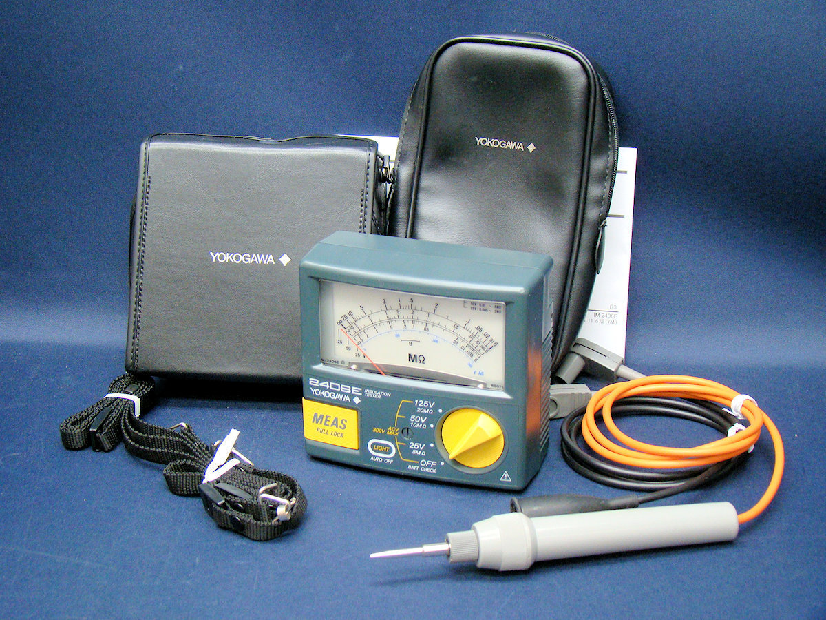 YOKOGAWA 横河 240641 2406-41 2406E アナログ絶縁抵抗計 中古