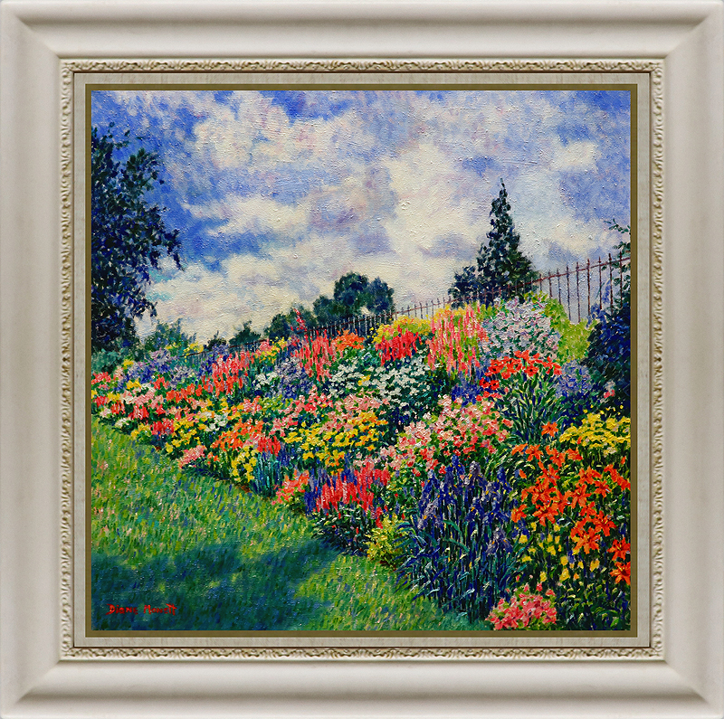 真作保証 ダイアナ・モネ12号春の花 クロード・モネの血筋を引く
