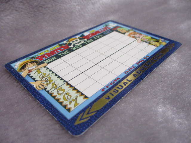 ワンピース バンダイ 2001 ワンピース時間割表 ONE PIECE