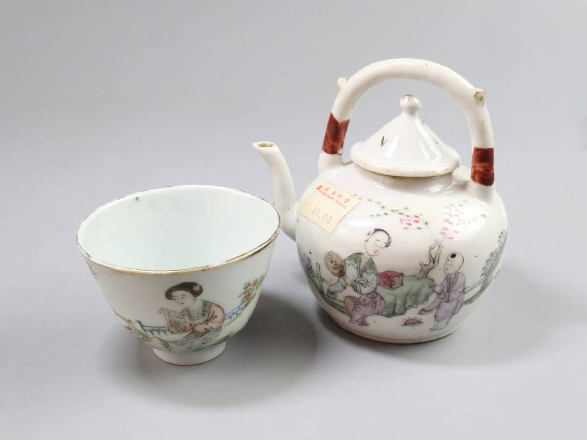 時代物 中国清時代 中華民国初期 粉彩 お茶道具 急須 水差し 茶碗 中国古美術 飾り置物 da0505 の落札情報詳細| ヤフオク落札価格情報 オークフリー・スマートフォン版 時代物 中国清時代 中華民国初期 粉彩 お茶道具 急須 水差し 茶碗 中国古美術 飾り置物 da0505 の落札情報詳細| ヤフオク落札価格情報 オークフリー・スマートフォン版