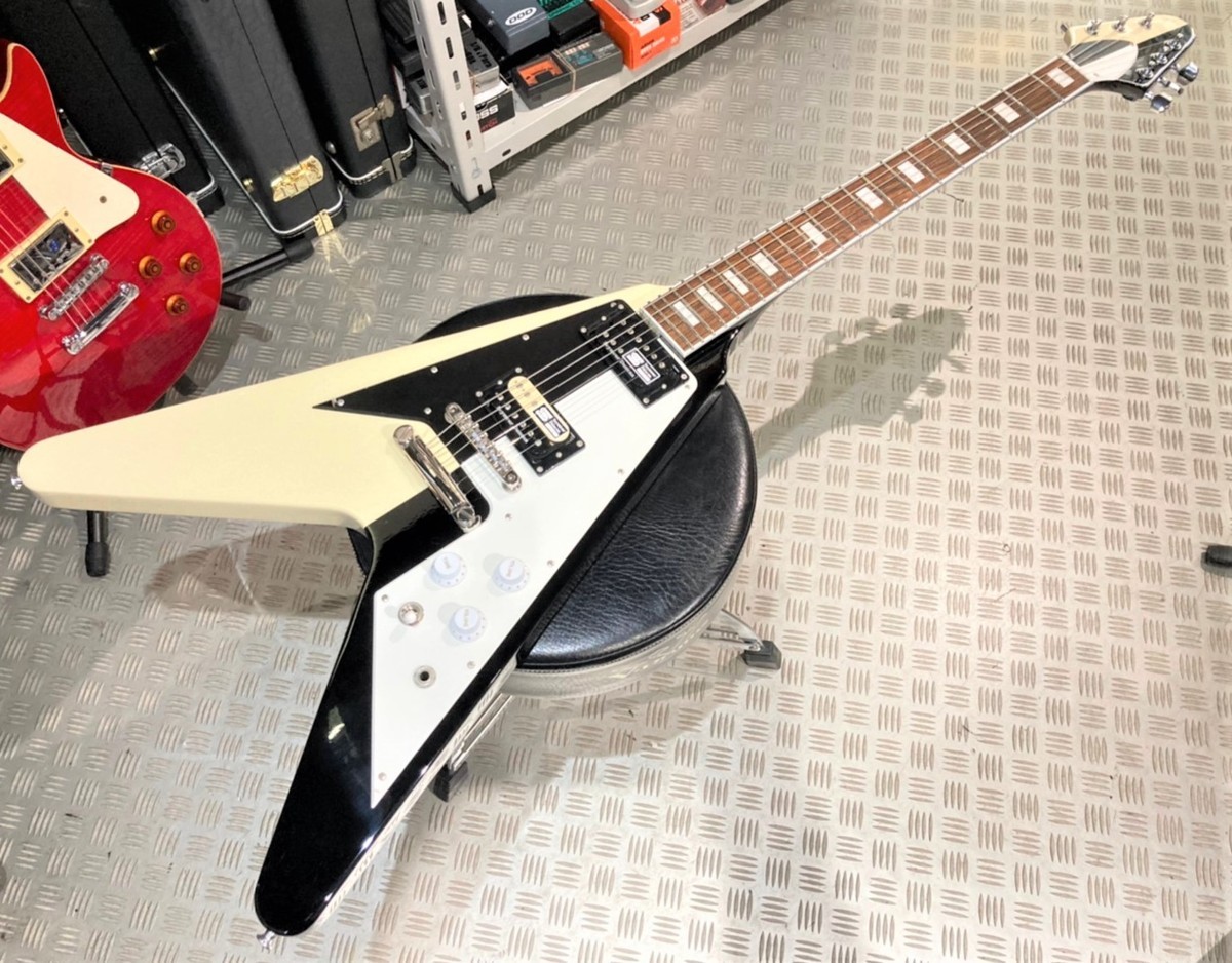 エレキギター フライングV EDWARDS Edwards by ESP Flying V type Electric Guitar Cherry Used