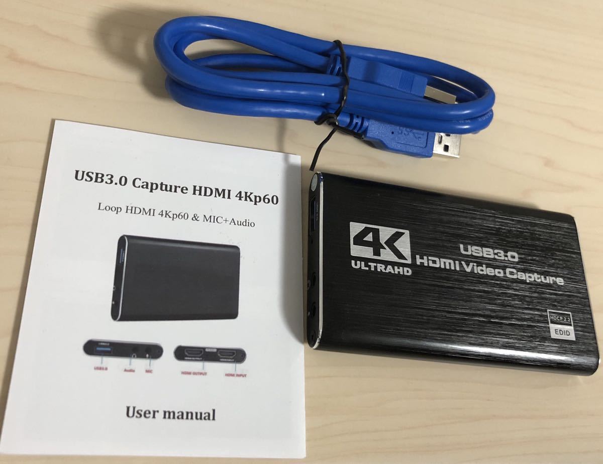 1度使用のみ Usb3 0 Hdmi キャプチャーボード ゲームビデオキャプチャー 黒 の落札情報詳細 ヤフオク落札価格情報 オークフリー スマートフォン版