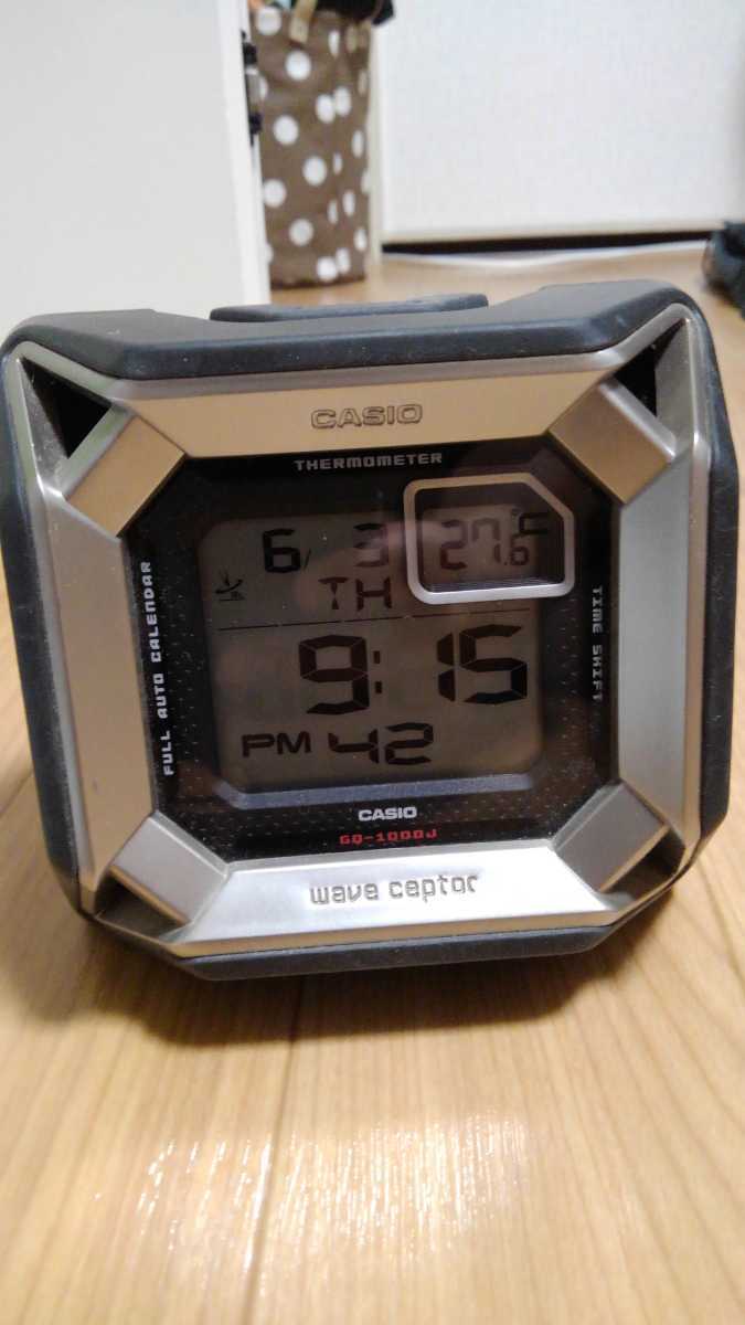 美品】CASIO wave cepter GQ-1000J 置時計 温度計付き G-SHOCK風