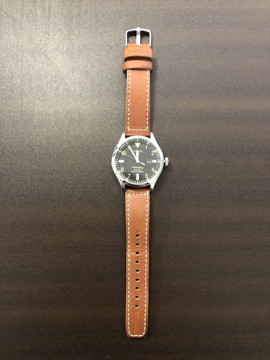 TIMEX × redwing 40mm ウォーターベリー　TW2P84000 Amazon.co.jp: Timex TW2P84000 Waterbury Red Wing Shoe Leather