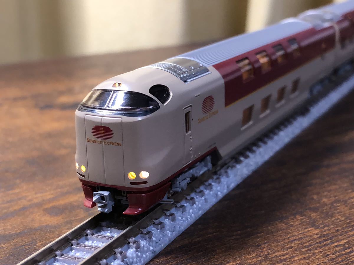 送料込!KATO 285系 3000番台 サンライズエクスプレス 7両セット 10 東京工場 KATO Nゲージ 【室内灯付美品】 サンライズExp 3000番台 285系 鉄道模型