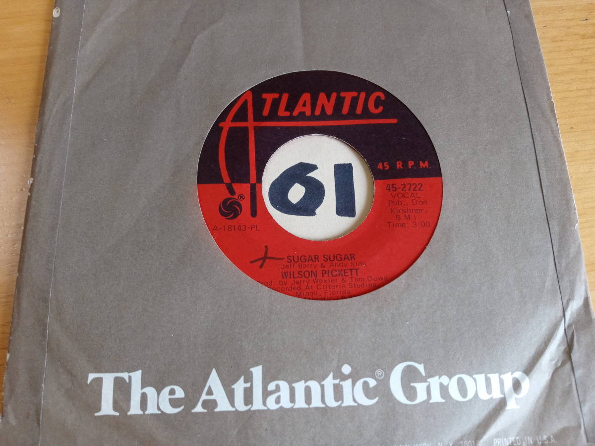 試聴 WILSON PICKETT SUGAR SUGAR / COLE, COOKE & REDDING EX+ の落札情報詳細 ヤフオク