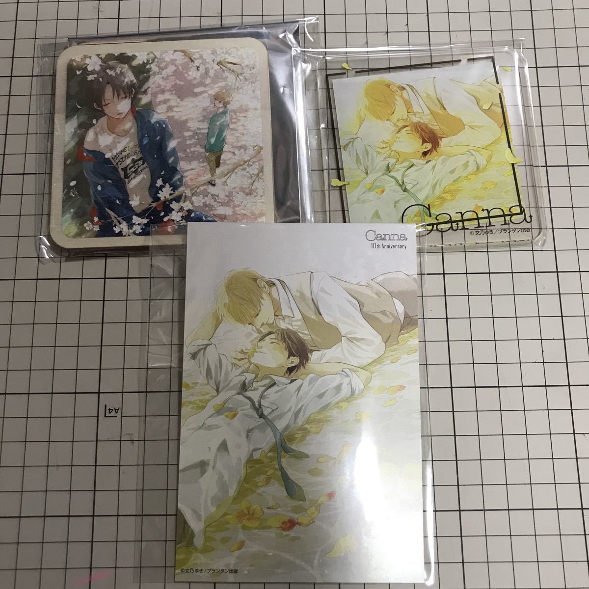 Canna 10th Anniversary コースター 10周年 コラボカフェ 木製コースター アクリルコースター 入場特典イラストカード 文乃ゆき先生 の落札情報詳細 ヤフオク落札価格情報 オークフリー スマートフォン版