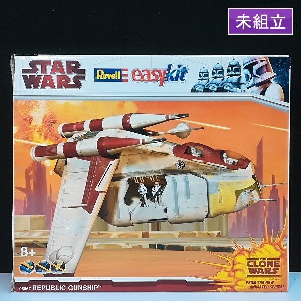 revell 未組立プラモデル　スターウォーズ　リパブリックガンシップ Amazon | ドイツレベル スターウォーズシリーズイージーキット