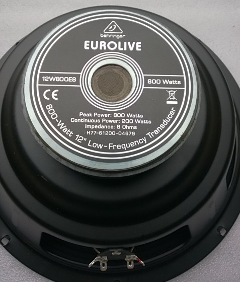 Behringer EUROLIVE VP1220F スピーカー 瑞々し 800W 1本