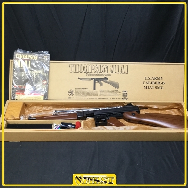 動作確認済ケース付トンプソンサブマシンガンCALIBER.45 M1A1電動ガン 動作確認済ケース付トンプソンサブマシンガンCALIBER.45 M1A1