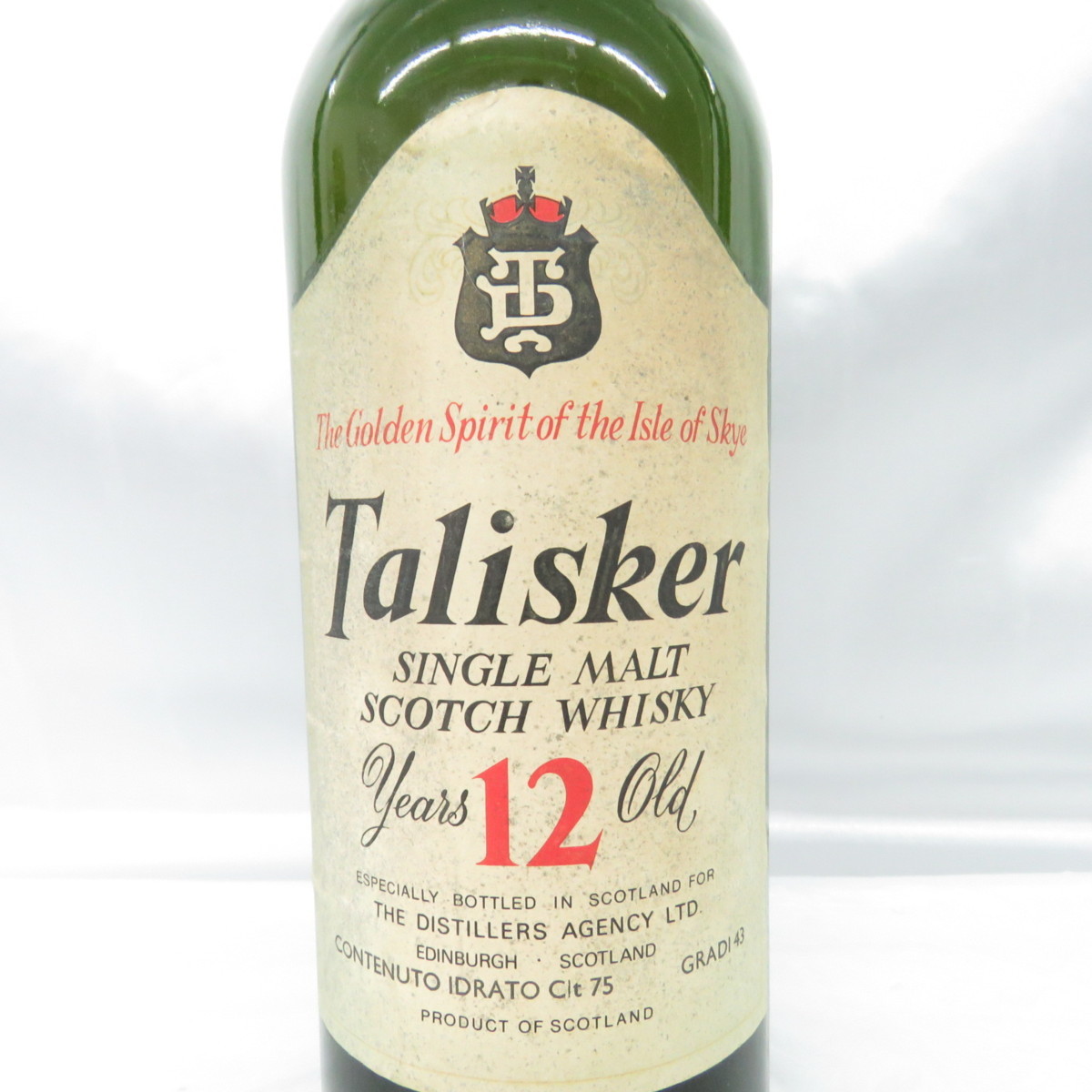 未使用】【未開栓】TALISKER タリスカー 12年 TDラベル オールドボトル