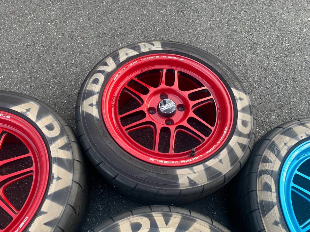 やや傷や汚れあり (詳細)】大阪JDM LOOP6 ホイール 15インチ やや傷や汚れあり (詳細)】大阪JDM LOOP6 ホイール 15インチ
